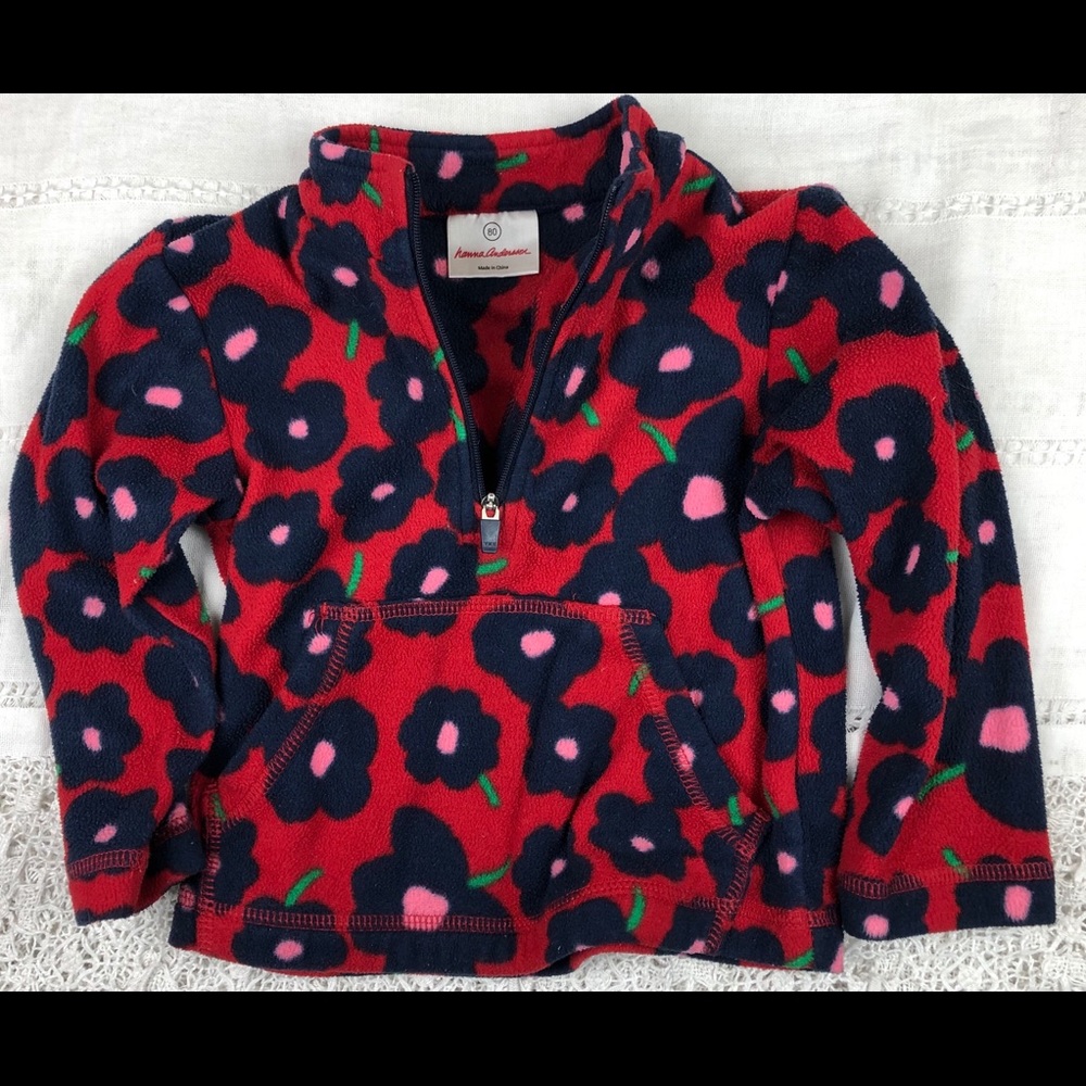 Fleece Flower Pullover